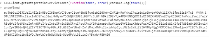 Screenshot of the API and the result printed from the developer tools console.