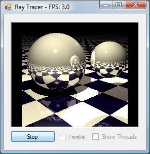 Ray tracer in sequential mode