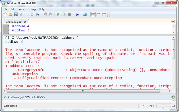 Image of generated error